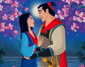 Love Mulan And Shang paint by numbers