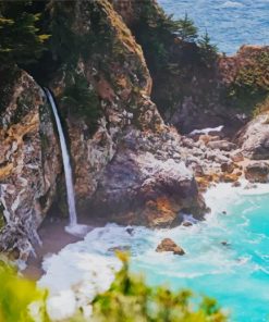 McWay Falls California paint by numbers