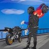 Motorcyclists Couple Paint By Numbers