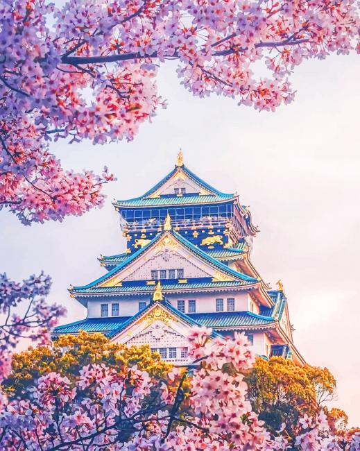 Osaka Castle Paint By Numbers