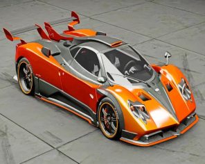 Pagani Zonda Car paint by numbers