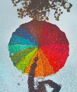 Rainbow Umbrellapaint by numbers