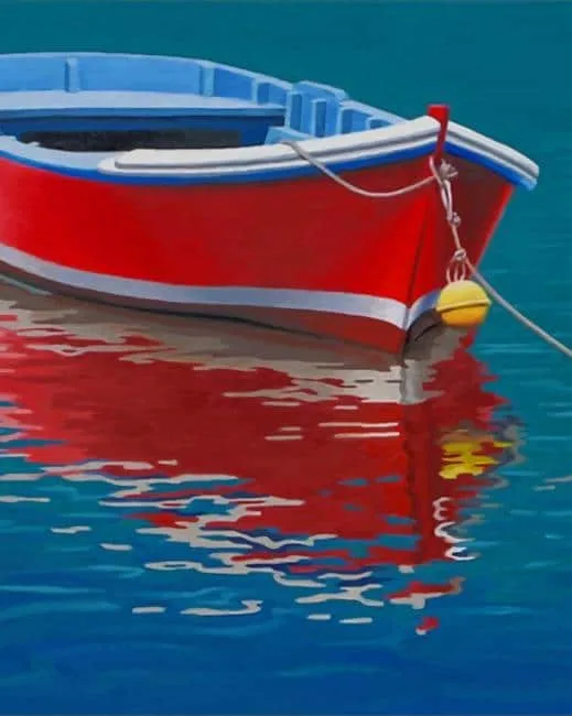 Red Boat Paint By Numbers