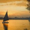 Sail In Nile River Paint By Numbers
