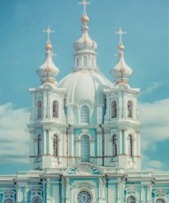 Smolny Cathedral Russia Paint By Numbers