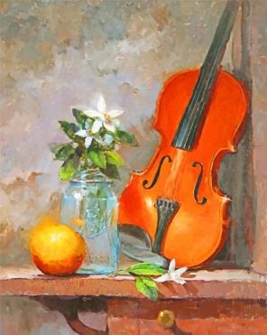 Violin Still Life Paint By Numbers