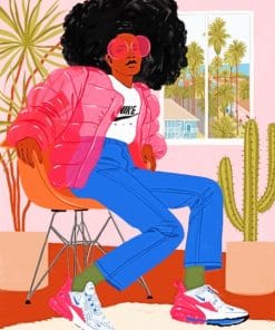 Stylish African Girl Paint By Numbers