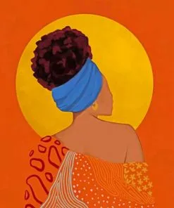 Illustration African Woman Paint By Numbers