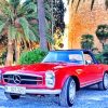 Red Mercedes Benz W113 Paint By Numbers