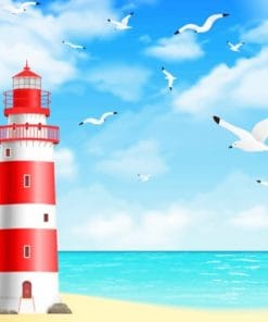 Sea Lighthouse Paint By Numbers