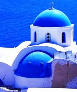 Santorini Church Paint By Numbers