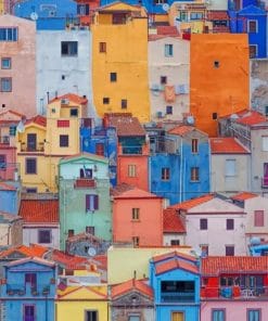 Bosa Sardinia Italy paint by numbers