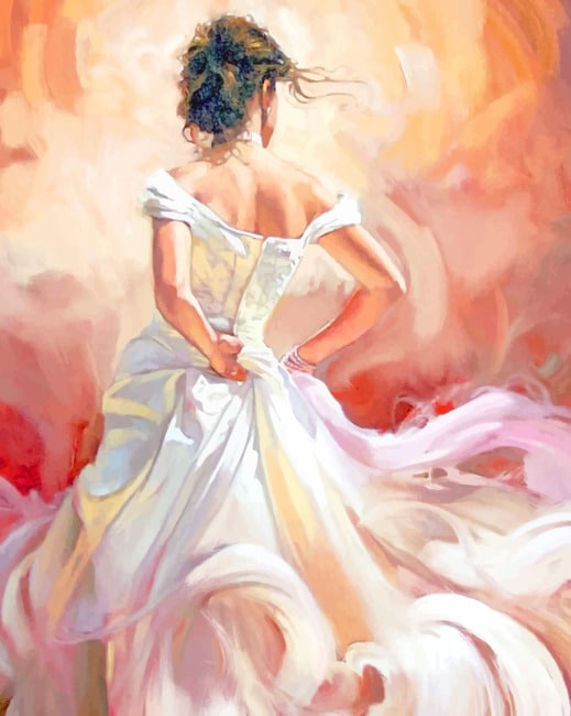 Bride In Dress paint by numbers