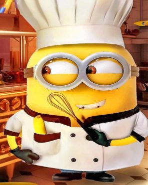 Chef Bob Minion paint by numbers
