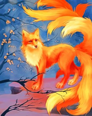 Nine Tailed Fox Paint By Numbers