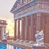 Greek Architecture paint by numbers