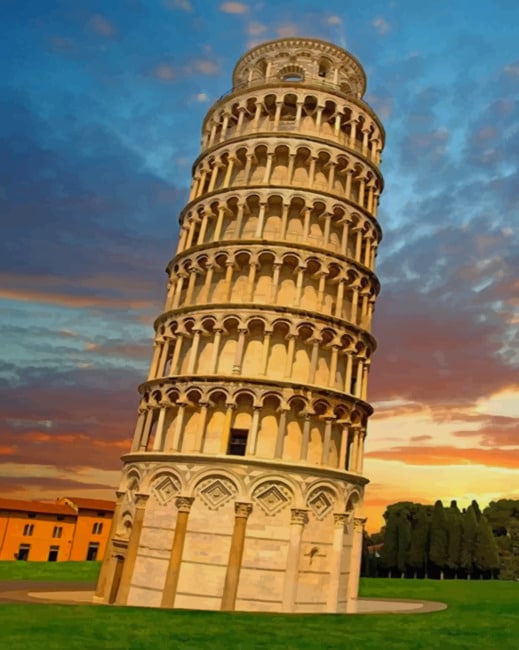 Leaning Tower Of Pisa Italy paint by numbers
