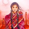 Native American Girl paint by numbers