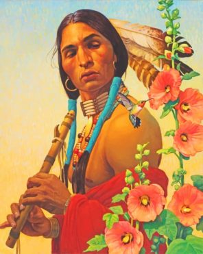 Native Indian Man Paint By Numbers