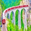 Landwasser Viaduct paint by numbers