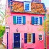 Pink House Paint By Numbers
