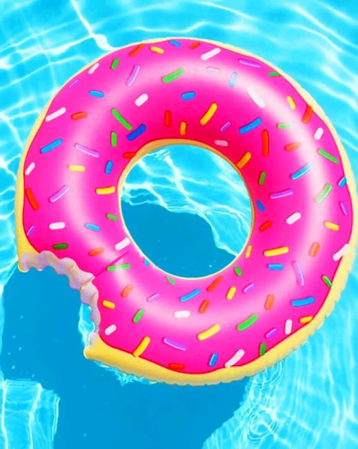 Donut Floater Paint By Numbers