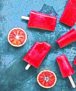 Red Popsicles Paint By Numbers