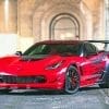 Red And Black Corvette paint by numbers