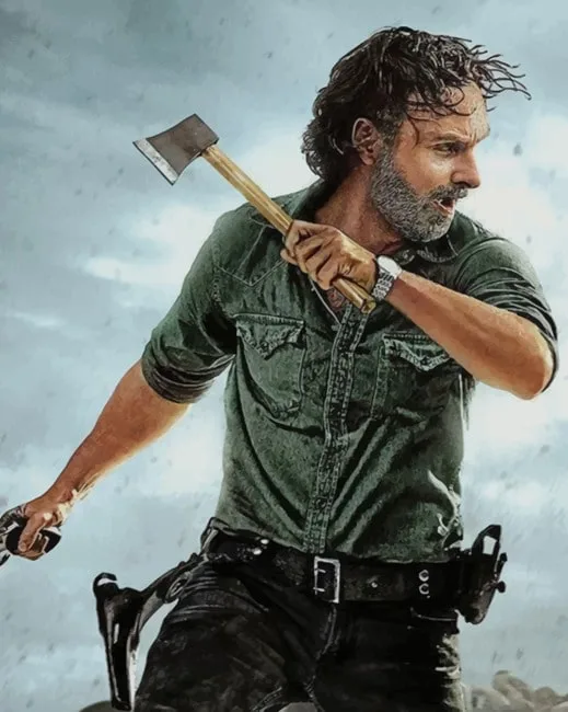 Rick Grimes The Walking Dead Paint By Numbers