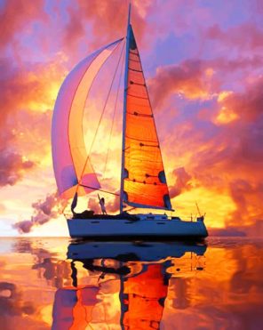 Sail Over Sundown paint by numbers