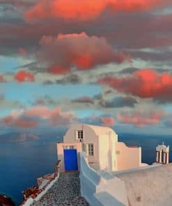Santorini Island Paint By Numbers