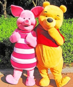Piglet And Winnie The Pooh Paint By Numbers