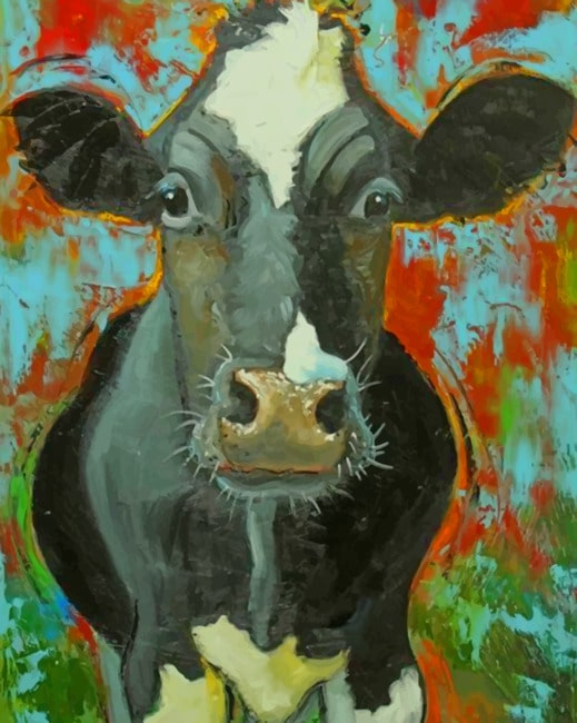 Black Cow Paint By Numbers