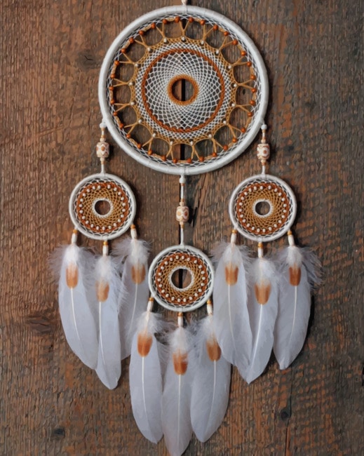 White Dream Catcher New Paint By Numbers Numeral Paint Kit