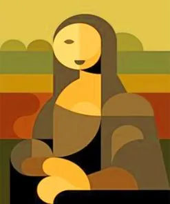 Abstract Mona Lisa Paint By Numbers