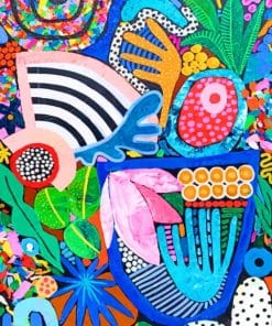Abstract Colorful Art Paint By Numbers
