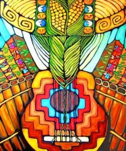 Abstract Guitar Paint By Numbers