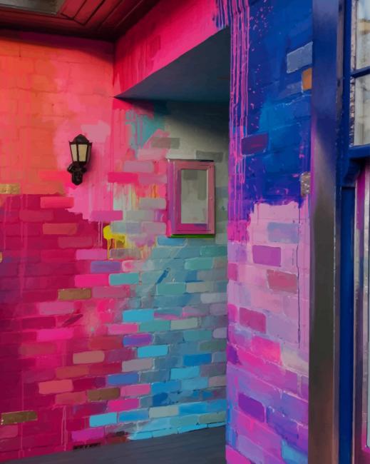 Colorful Wall Paint By Numbers