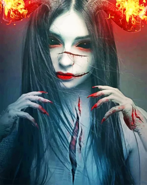 Gothic Woman Paint By Numbers