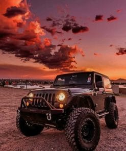 Black Jeep Wrangler Paint By Numbers