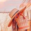 Sun Hat And Basket Paint By Numbers