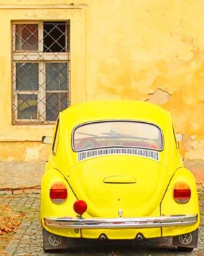 Yellow Volkswagen Car Paint By Numbers
