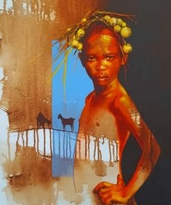 African Boy Paint By Numbers
