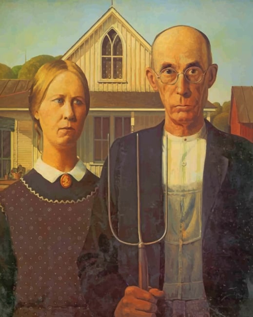 American Gothic Paint by numbers