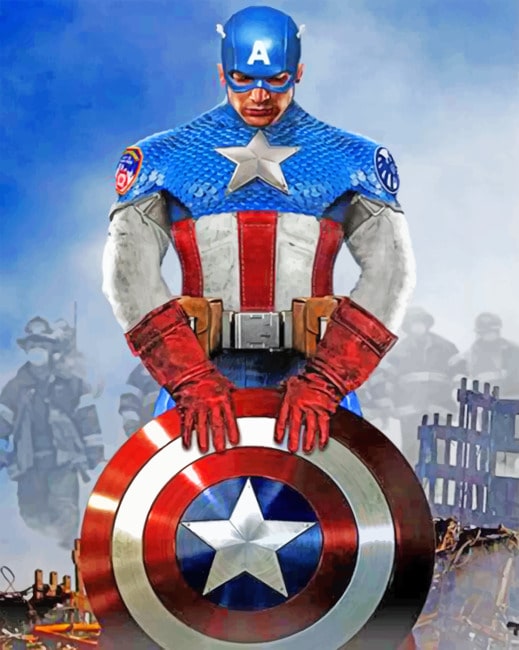 Avengers Captain America Paint By Numbers