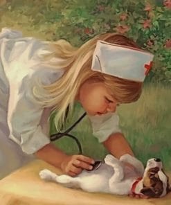 Little Girl Nurse Paint By Numbers