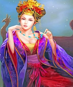 Beautiful Chinese Woman paint by numbers