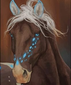 Dark Brown Horse Paint By Numbers