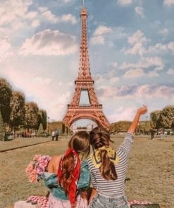 Best friends In Paris paint by numbers