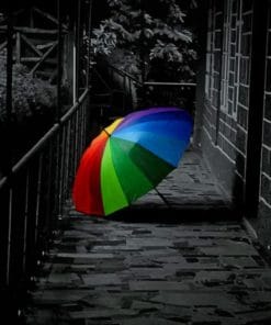 Colorful Umbrella Paint By Numbers